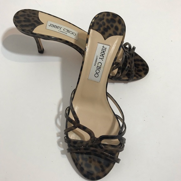 Jimmy Choo Shoes - Jimmy Choo Black Brown patent leather sz 6.5